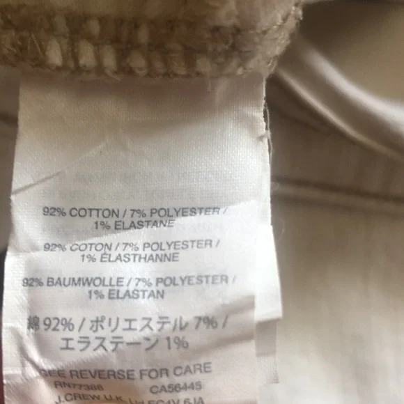 J Crew toothpick cream denim jeans. Classic style great wardrobe staple. - Picture 10 of 11